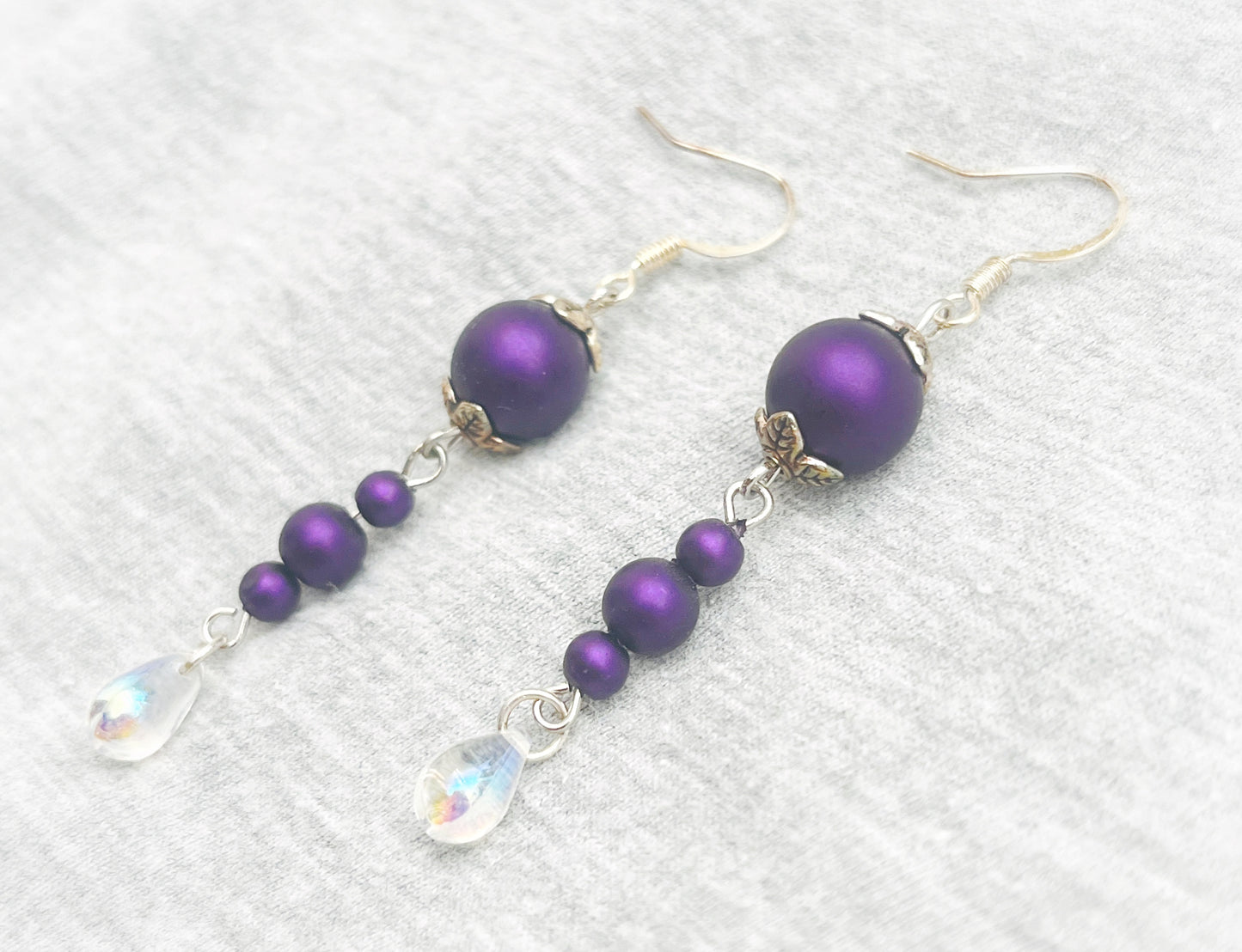 Dark Purple Teardrops
