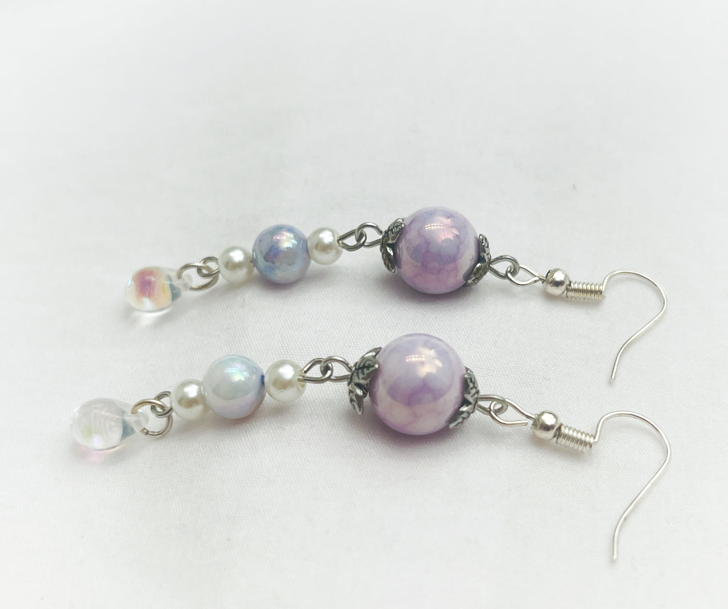 Light Purple & Blue Teardrops