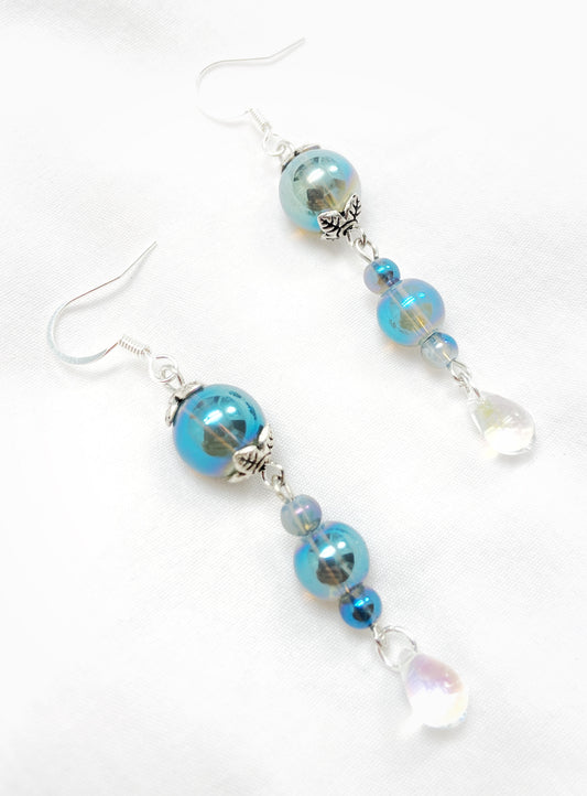 Opaque Blue Teardrops