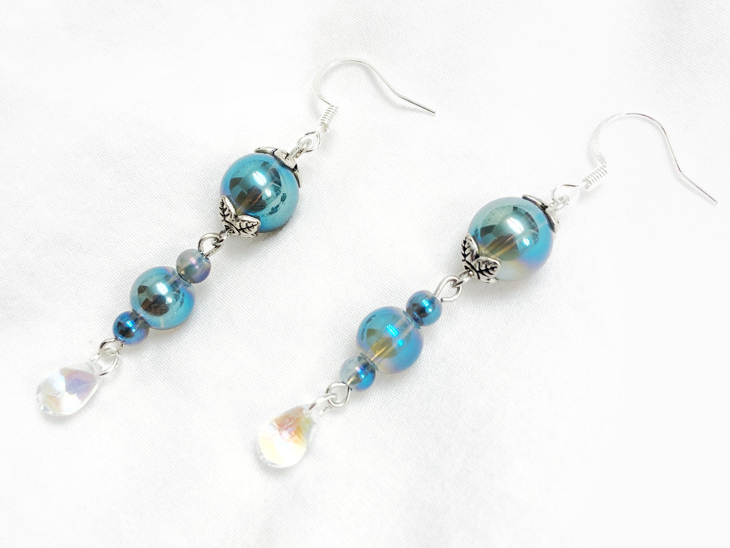 Opaque Blue Teardrops