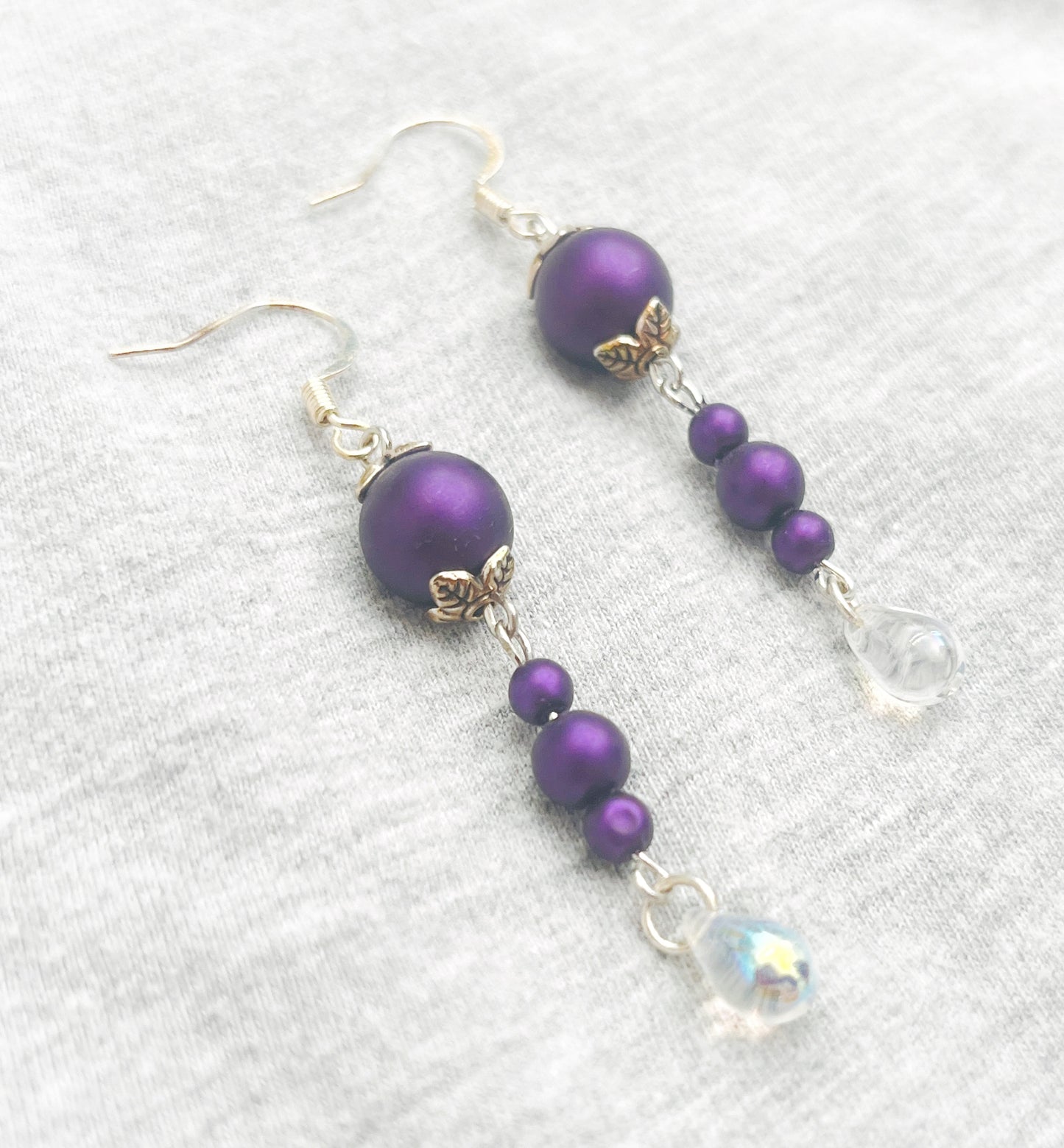 Dark Purple Teardrops