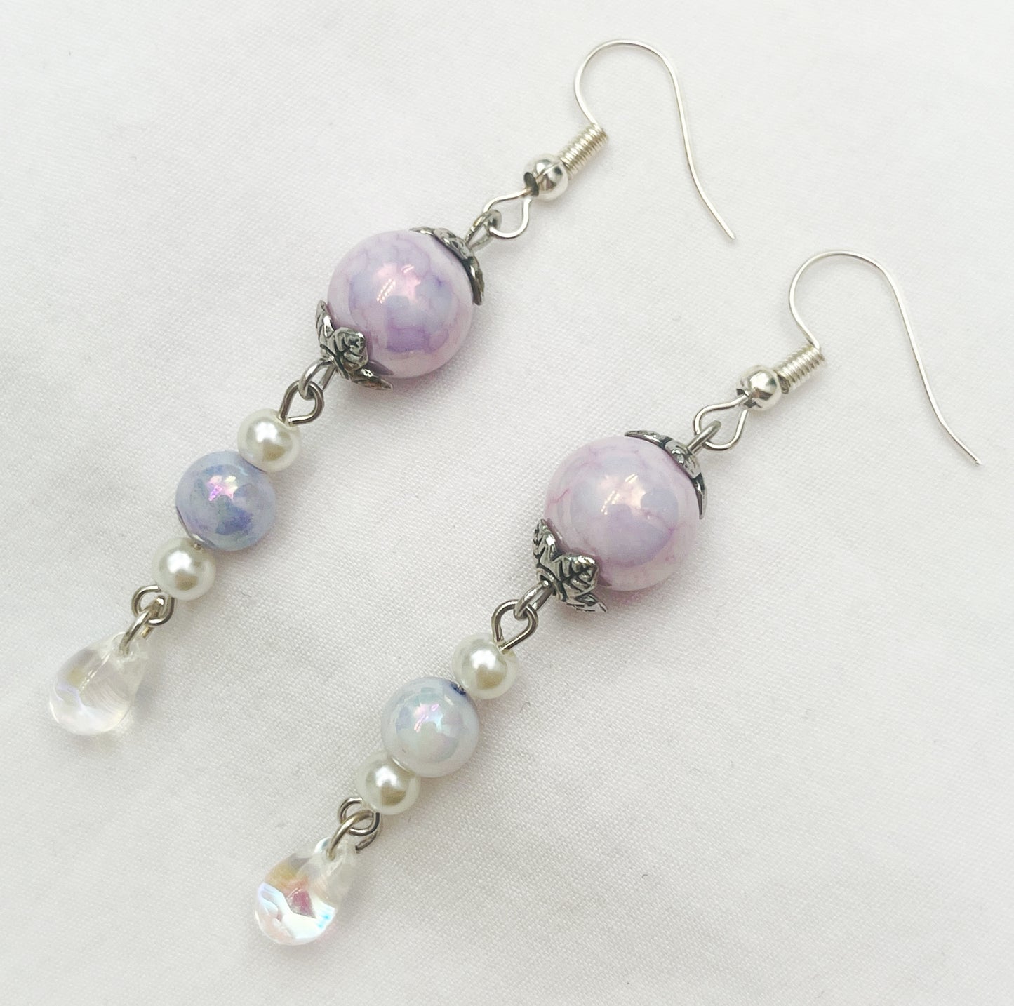 Light Purple & Blue Teardrops