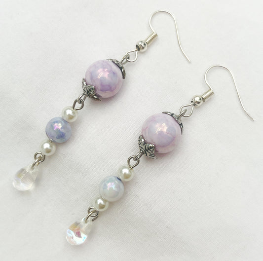 Light Purple & Blue Teardrops