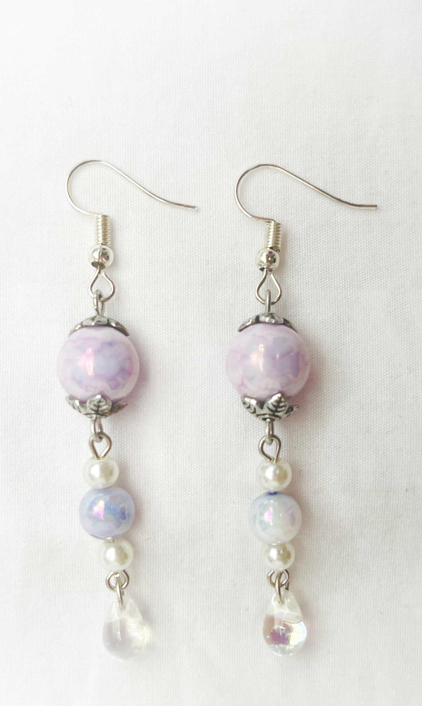 Light Purple & Blue Teardrops