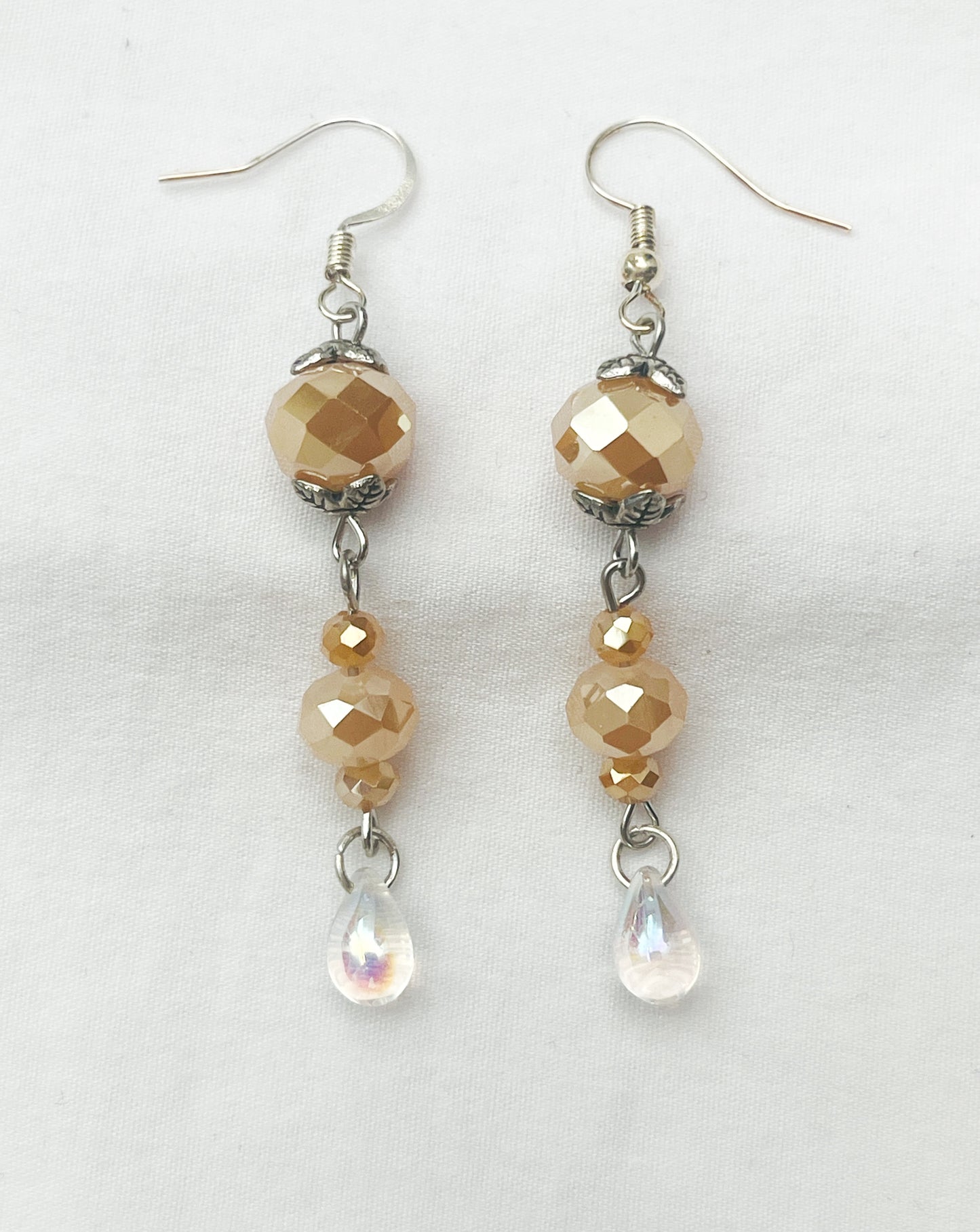 Cut Peach Teardrops