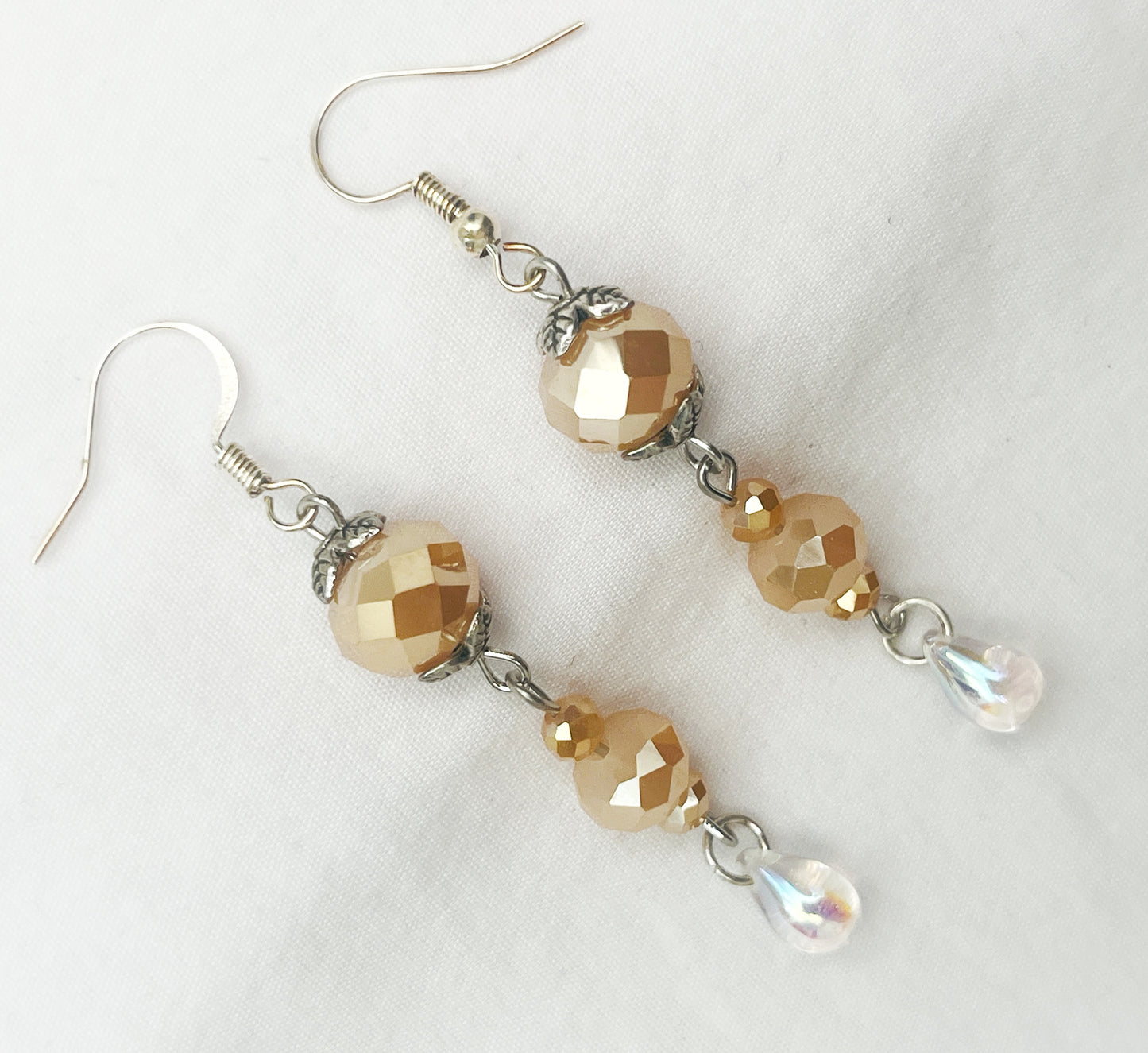 Cut Peach Teardrops