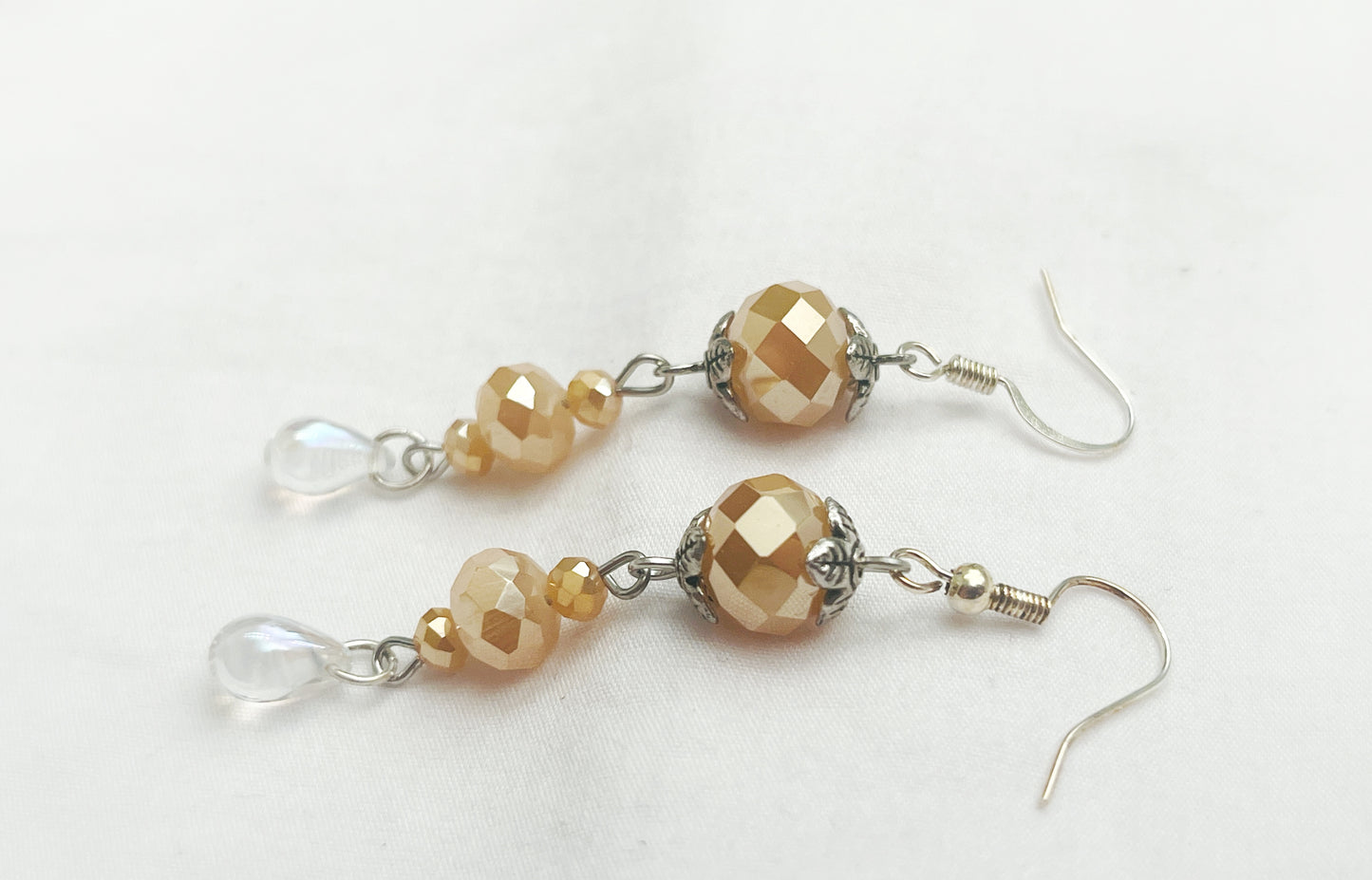 Cut Peach Teardrops