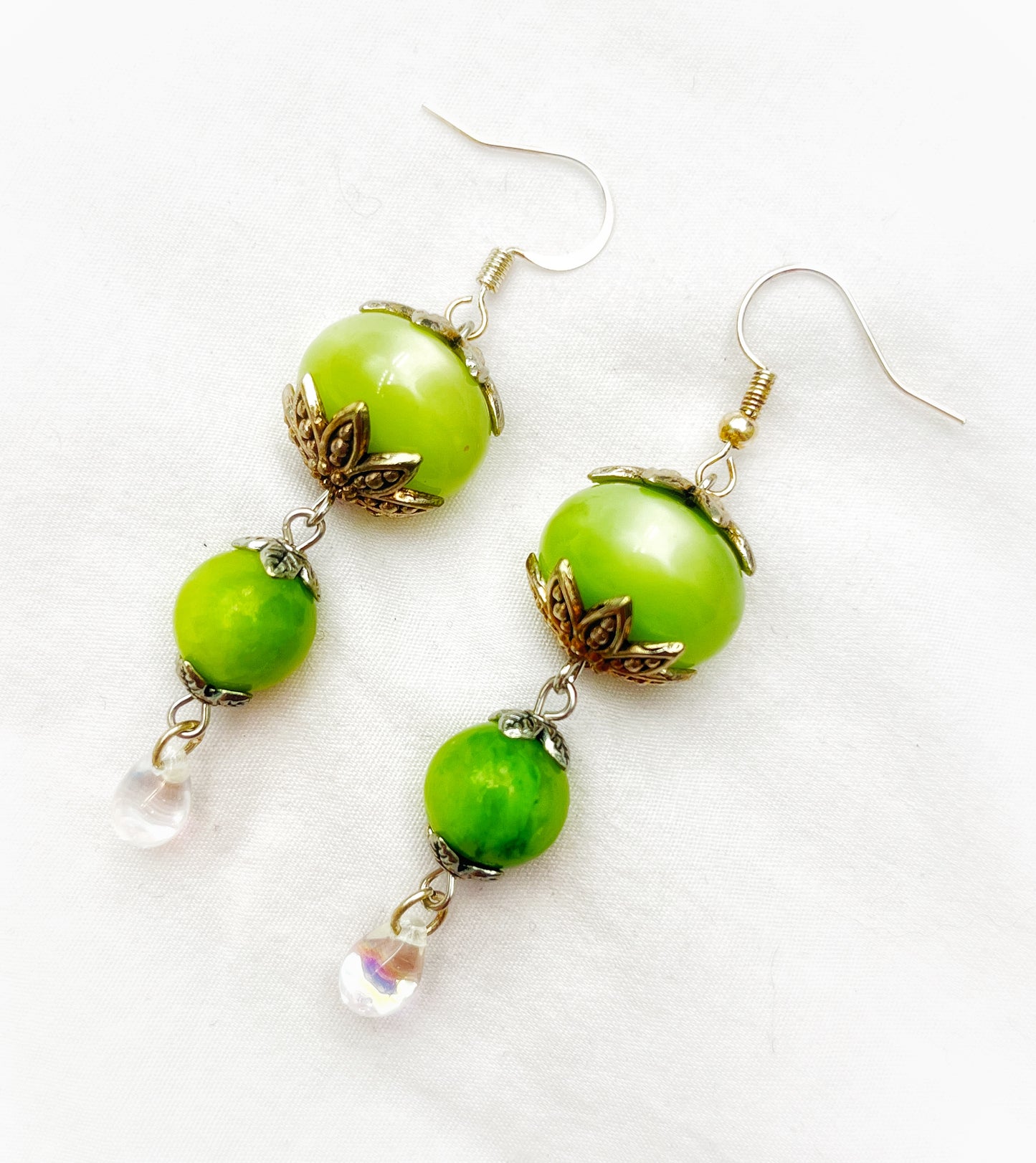 Lime Green Teardrops