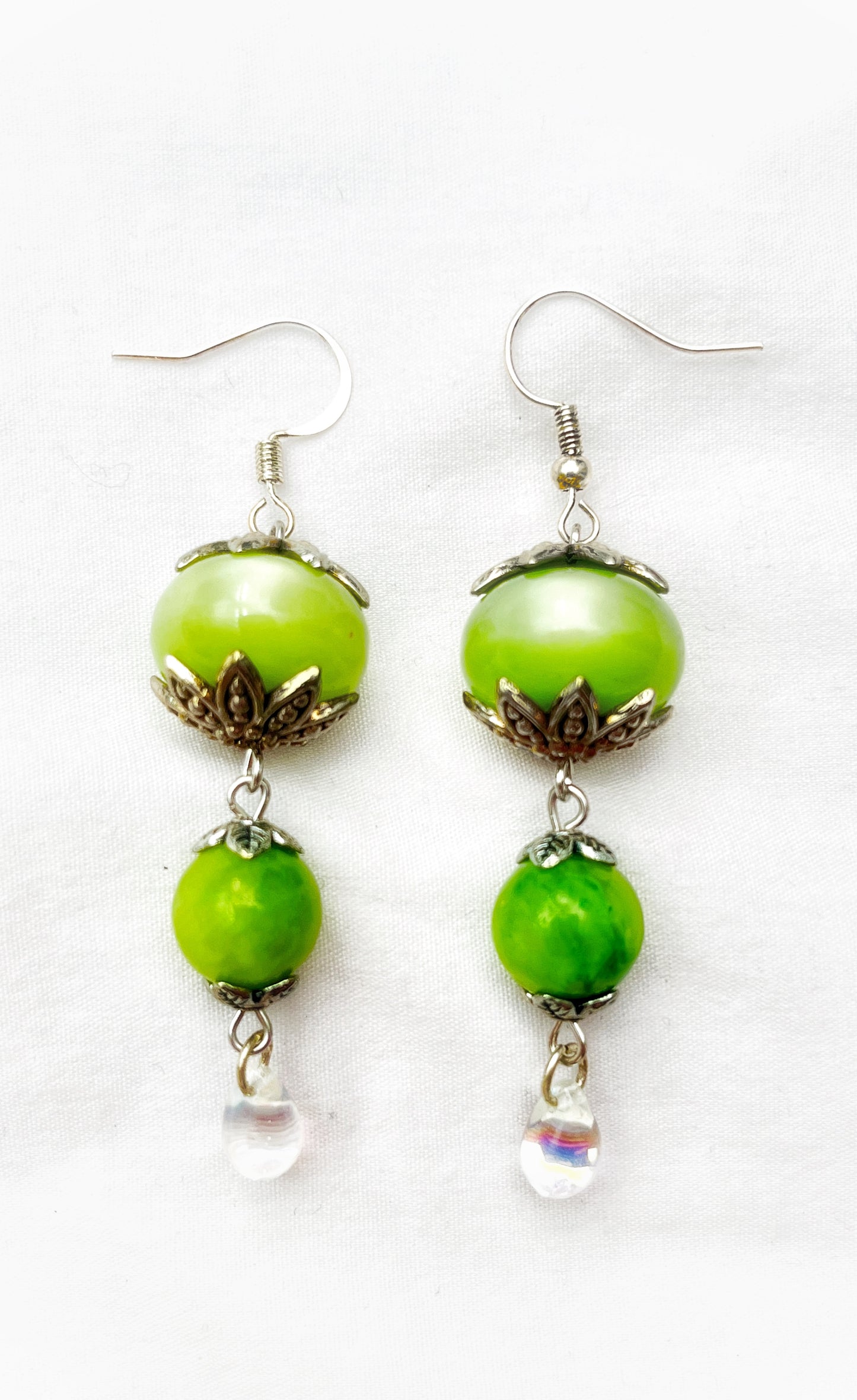 Lime Green Teardrops